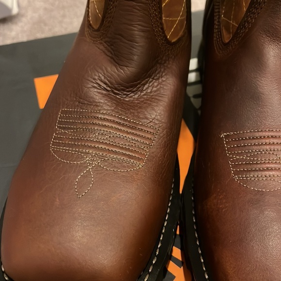 Timberland Pro AG Boss Independence Pull On Boots Live Free Or Die WIDE Mens 8 main image 6